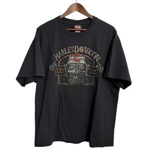 Harley Davidson skull beard t-shirt men's XL motorcycle biker Tucson AR Beefy‎